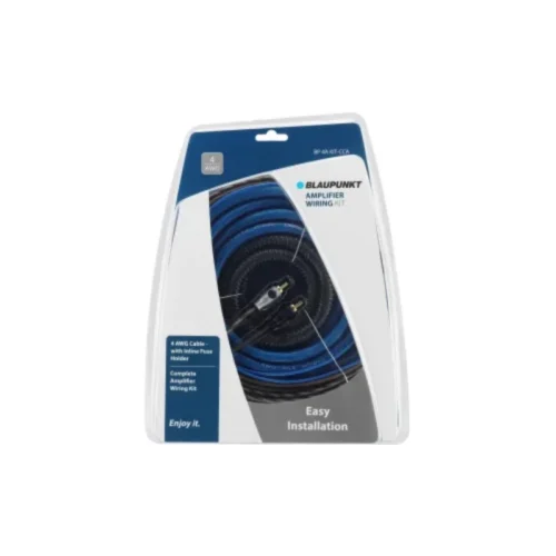 Blaupunkt BP 4A (CCA) Amplifier Wiring Kit | 4 Gauge Car Audio Power & RCA Installation Harness with Fuse & Terminals