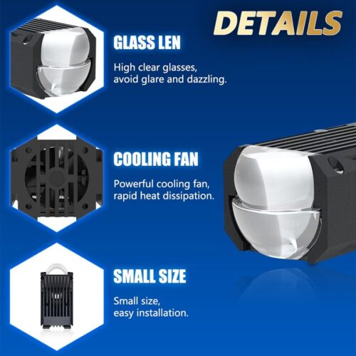 N40D Bi-LED 2-Inch Projector Fog Lamp | 6000K White Beam