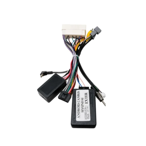 Hyundai Exter (2023-2026+) Canbus Wiring Harness For Aftermarket Android Stereo | Retain OEM Camera, Mic, USB & Steering Wheel Controls